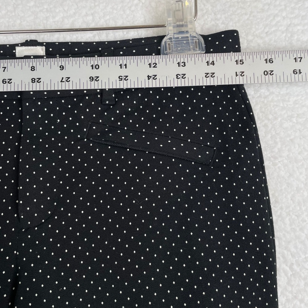 Gap Womens Black White Polka Dot Skinny Ankle Pants Size 4 Regular Mid Rise - Picture 4 of 10